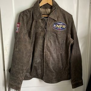 Wrangler NFR leather coat